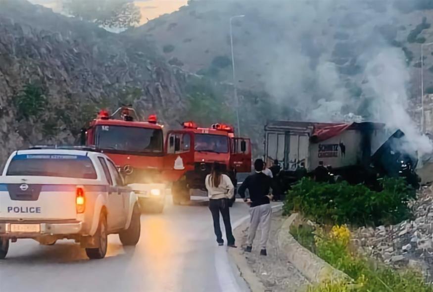 Τραγωδία στην Τσαριτσάνη Λάρισας με θύμα οδηγό νταλίκας