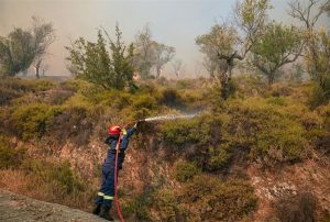 Φωτιά στον Ασπρόπυργο με συναγερμό στην Πυροσβεστική