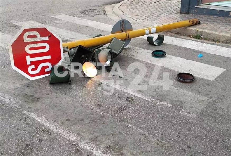 Σοβαρό περιστατικό με φανάρι στα Χανιά φέρνει στην επιφάνεια θέματα ασφάλειας στους δρόμους κοντά σε σχολεία